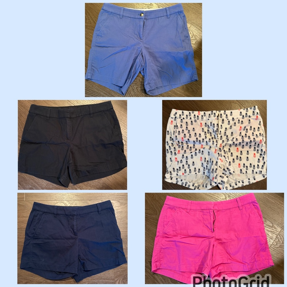 5 pairs of J. Crew Shorts Bundle size 8